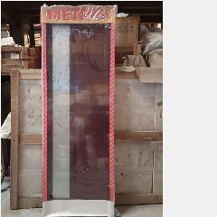 Pintu AL Kaca 1/2 M28 Batik Coklat Kanan