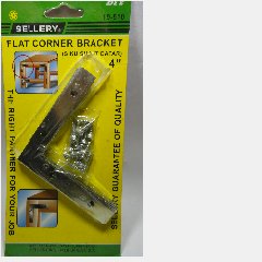 Flat Corner Bracket 4″ SELLERY 19-510 4bh