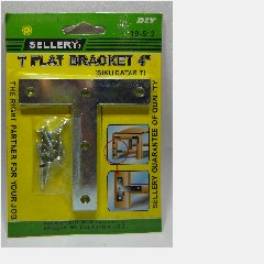 2bh T Flat Bracket 4″ SELLERY 19-512