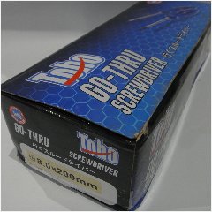 Go-Thru Screw. TOHO 8x200mm (-) p112 @12pcs