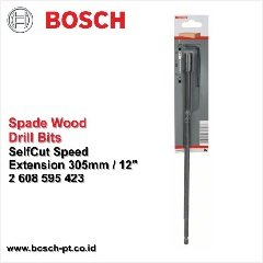 BOSCH 305mm Flat Bit Extension Hex Shank 1/4