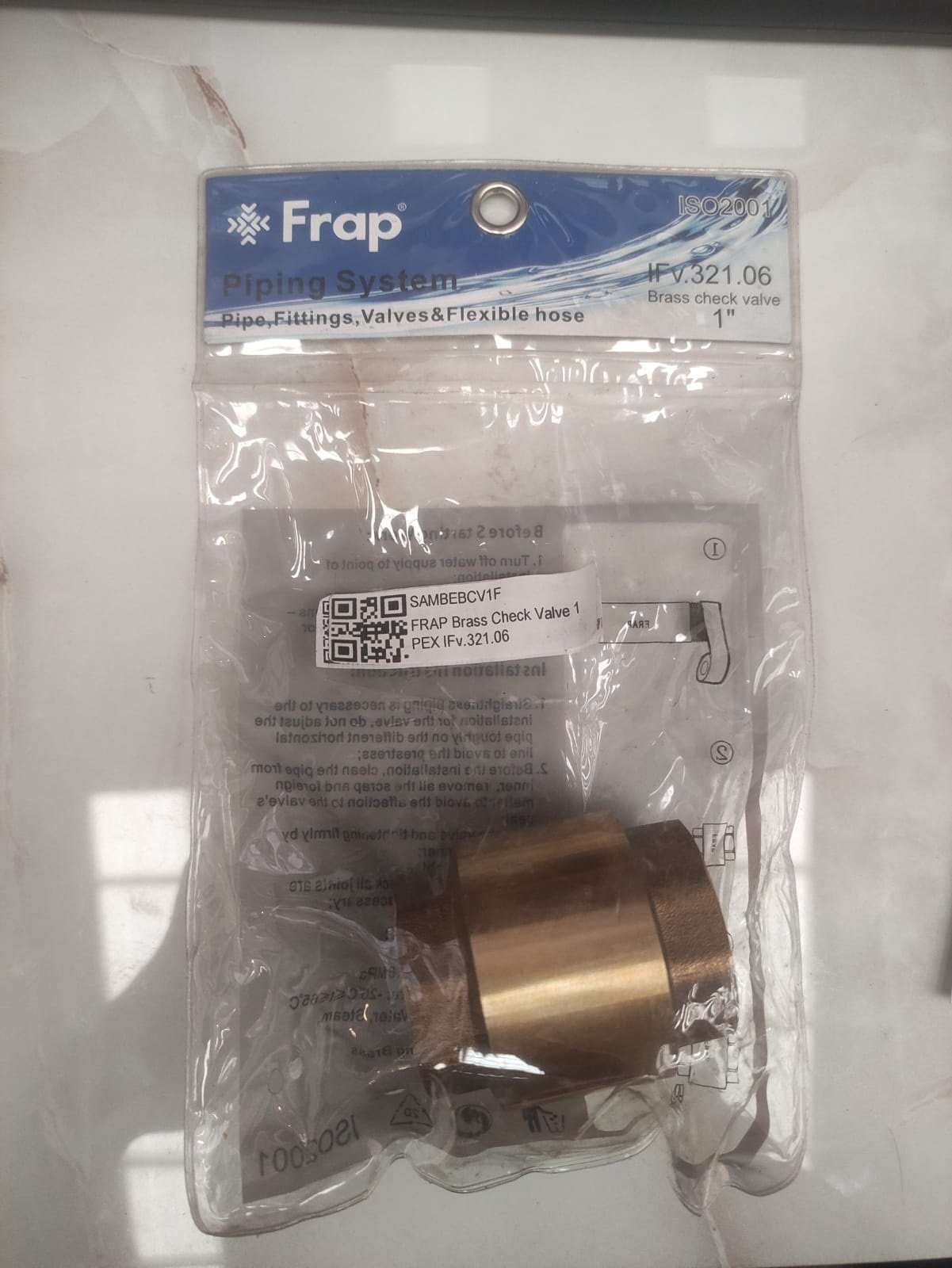 FRAP IFv.321.06 Brass Check Valve 1″ (54)