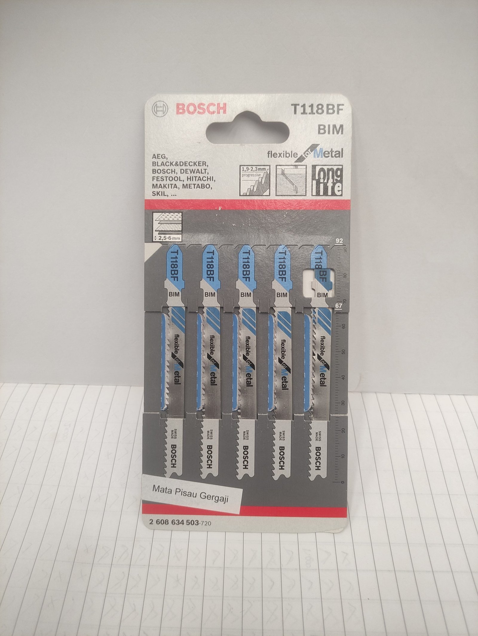 Jigsaw BOSCH T 118 BF Flexible Metal (5)