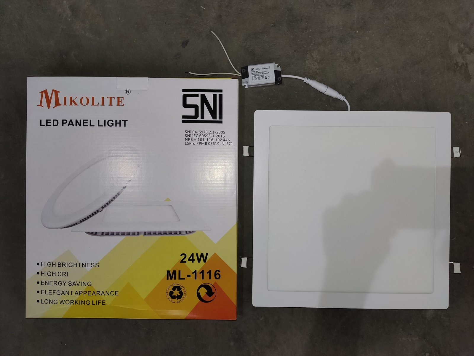 Lampu Led Kotak IB MIKOLITE 24w ML-1116 Pth