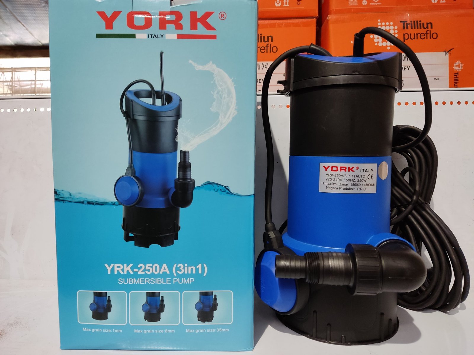 Pompa Celup / Kuras Air YORK YRK-250A 3in1