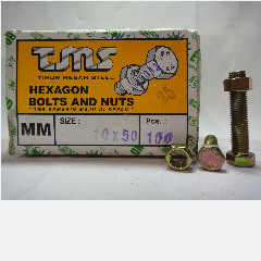 Baut + Mur Galv TMS M5 x 70mm