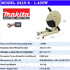 Portable Cut off MAKITA 2416 S