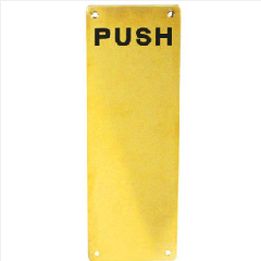 Sign Plate DEKKSON SP 002A Push PVD