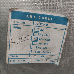 ARTICCELL Foam Double Alu Foil 10mm @50m