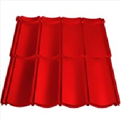 Genteng Metal PRIMA Topaz Merah