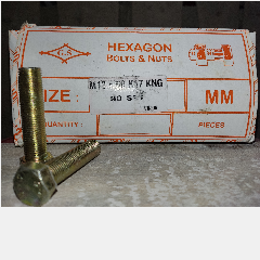 Baut + Mur Galv PATTA M12 x 50mm Kuning