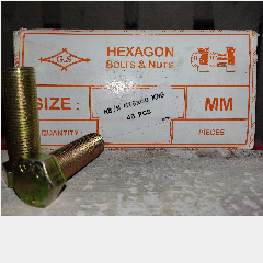 Baut + Mur Galv PATTA M16 x 50mm Kuning