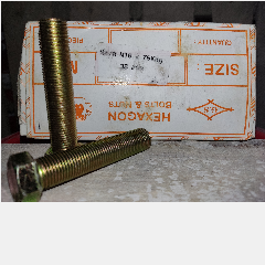 Baut + Mur Galv PATTA M16 x 75mm Kuning
