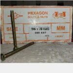 Baut + Mur Galv PATTA M6 x 70mm Kuning