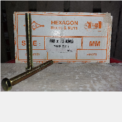 Baut + Mur Galv PATTA M8 x 75mm Kuning