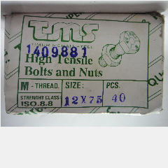 Baut GR 8.8 Metrik TMS M12 x 75mm (40/960)