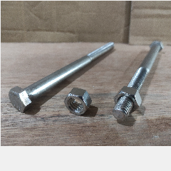 Baut + Mur SS 304 1/2 x 7″