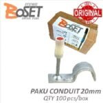 Paku BOSET Pin Conduit 20mm 3/4″ @100pcs