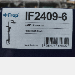 FRAP IF2409-6 Single Lever Shower Black (4)