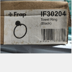 FRAP IF30204 Towel Ring Black (40)