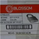 Gembok BLOSSOM BC04 40mm Pendek Kuning @12pc