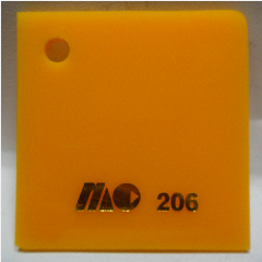 Acrylic 122 x 244 3mm 206 Orange