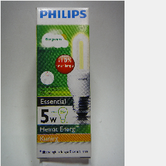 PHILIPS Essential 5w Kuning @12pcs