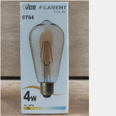 Lampu Led Filament VDR ST64 4w Kuning