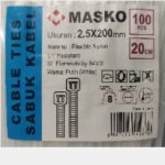 MASKO Kabel Ties 200 x 2.5 Putih @100pcs
