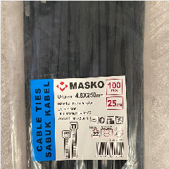 MASKO Kabel Ties 250 x 4.8 Hitam @100pcs