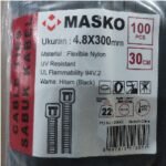 MASKO Kabel Ties 300 x 4.8 Hitam @100pcs