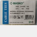 MASKO Kabel Ties 300 x 3.6 Putih @100pcs