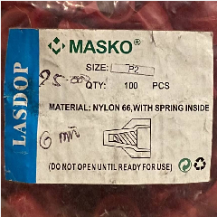 MASKO Lasdop P2 6mm Merah (100)