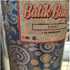 Plastik Plat Batik 0.5mm Biru (50)