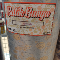 Plastik Plat Batik 0.5mm Putih (50)