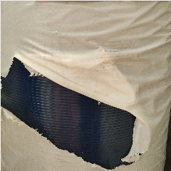 Plastik Plat Garis Polos 0.8mm Biru (40)