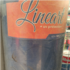 Plastik Plat Lineart 0.7mm/0.8mm Biru (40)