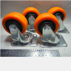 Roda Hidup PU Orange ROHA 3″ Swivel /bh