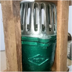 Besi Foot Klep MIZU 4″ 100mm Drat