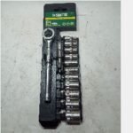 SATA 09521 Socket Set CR-V 6pt 1/4″ 13pcs