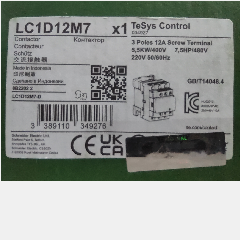 Magnetic Ac Contactor SCHNEIDER LC1D12M7 12A