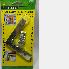 Flat Corner Bracket 4″ SELLERY 19-510 4bh
