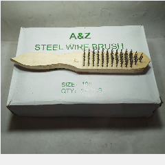 Sikat Baja Gagang Kayu 6 Baris @12pcs