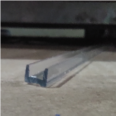 Acrylic U Profile 4mm x 120cm