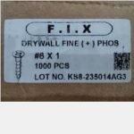 Sekrup Gypsum 6 x 1 (1000/15000) Hitam