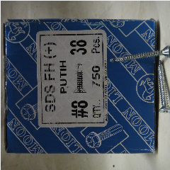 Sekrup SDS FH Gypsum 8x38 Putih