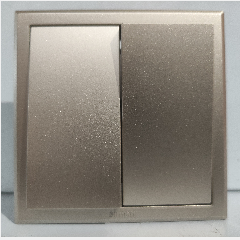 SIMON E3 301022-44 2 Gang 2 Way Gold (100)
