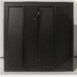 SIMON E3 301041-26 4 Gang 1 Way Black (80)