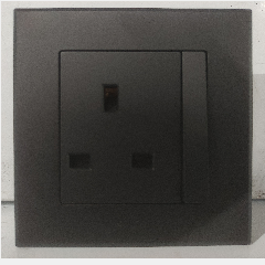 SIMON E3 301382B-26 BS Socket 13A Black(100)