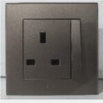 SIMON E3 301382B-61 BS Socket 13A Grey (100)